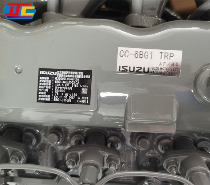 135.5KW Baggermotor ISUZU 6BG1 für die Baggerindustrie